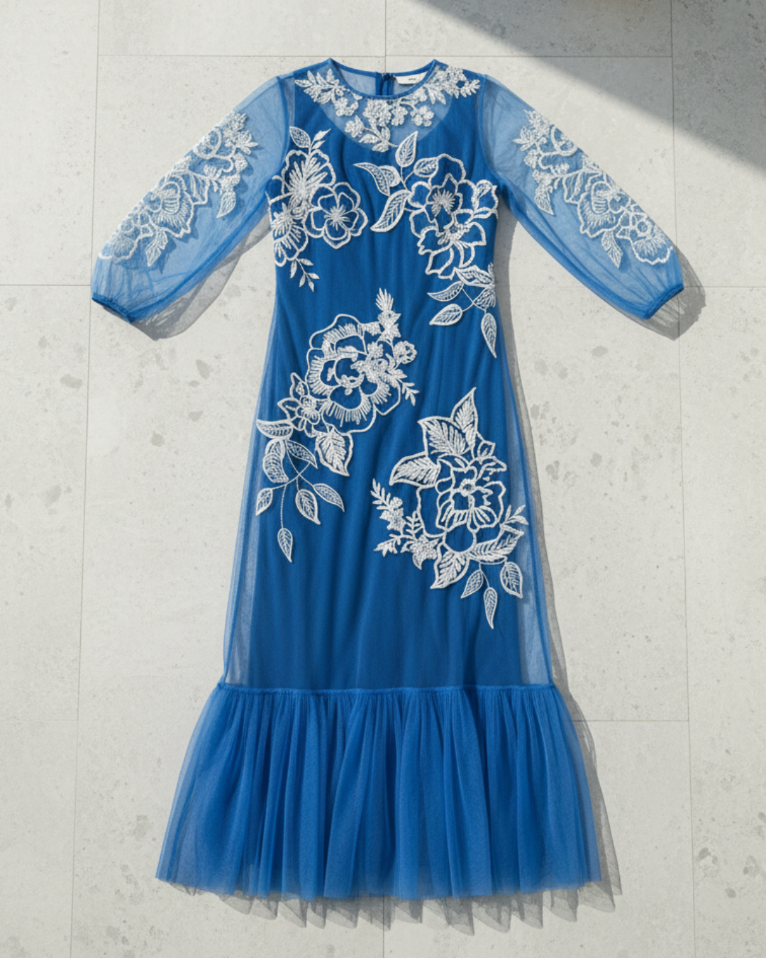 Hand crafted blue sea dress