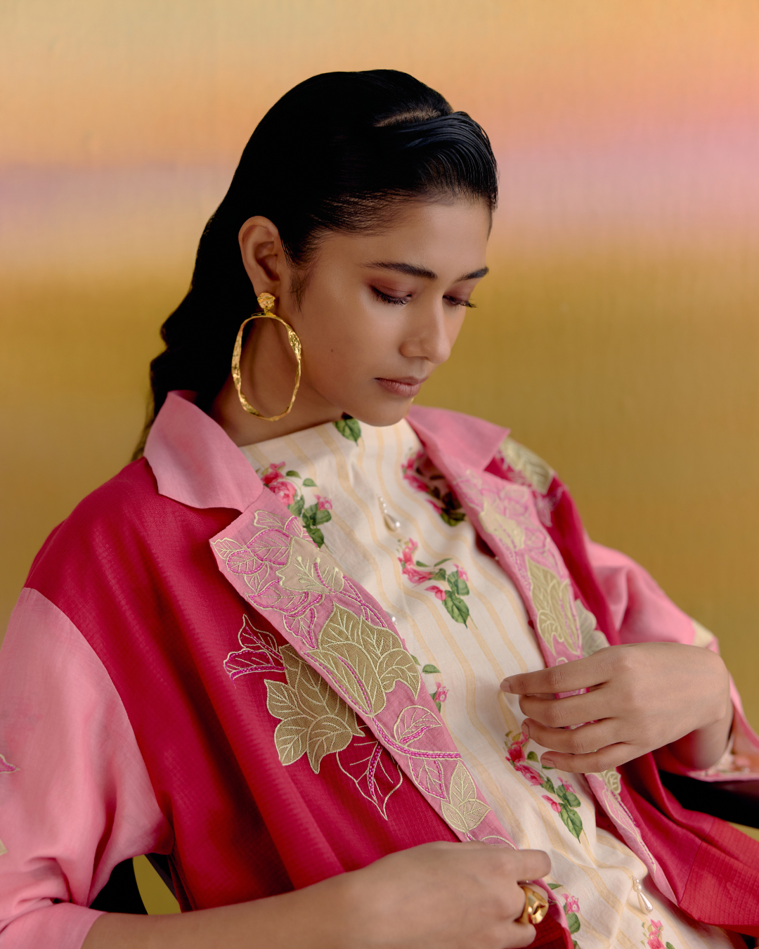 floral muse cotton jacket