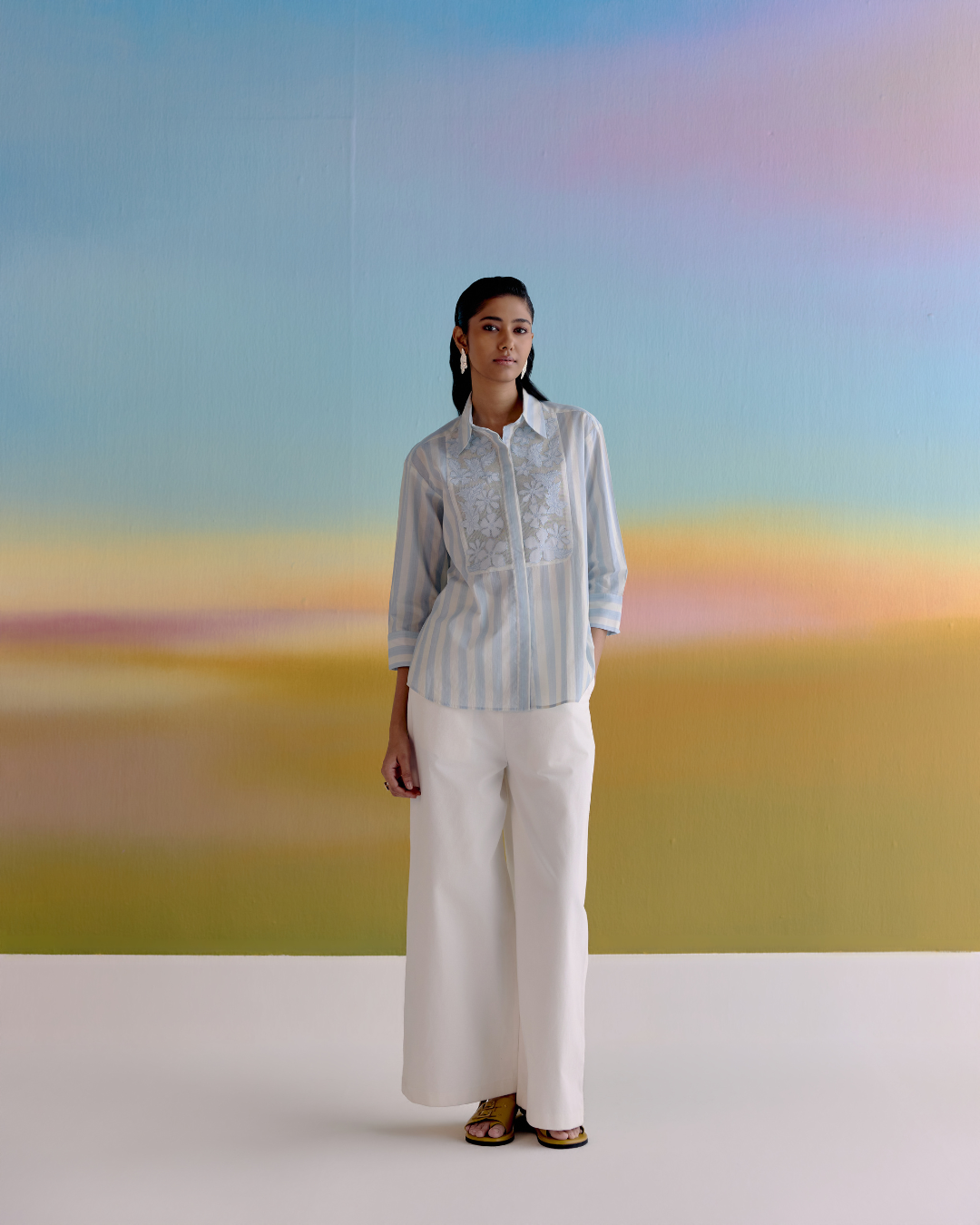 BLUE BLUSH SHIRT