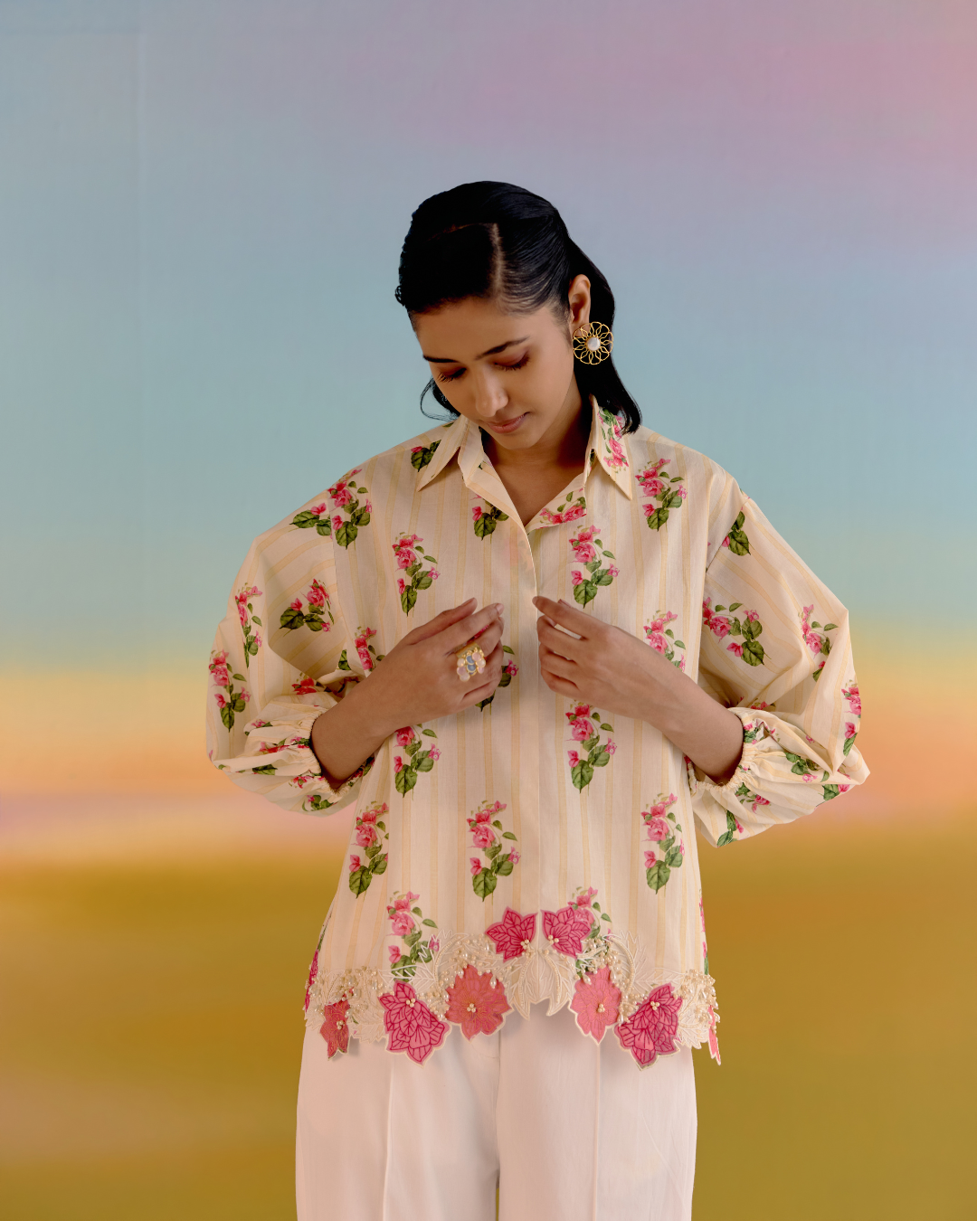 YELLOW ROSE SHIRT