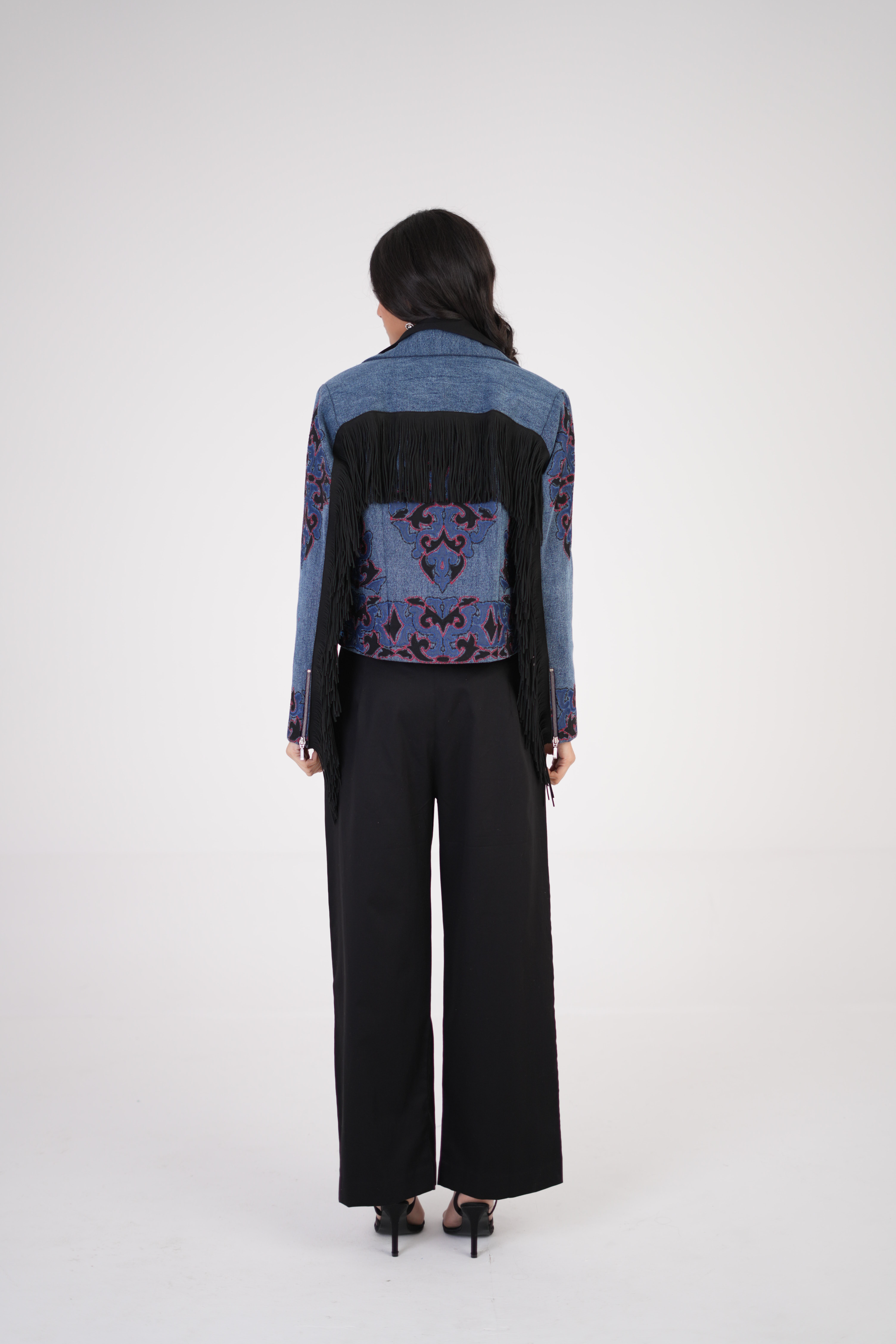 Artful Denim Statement Jacket