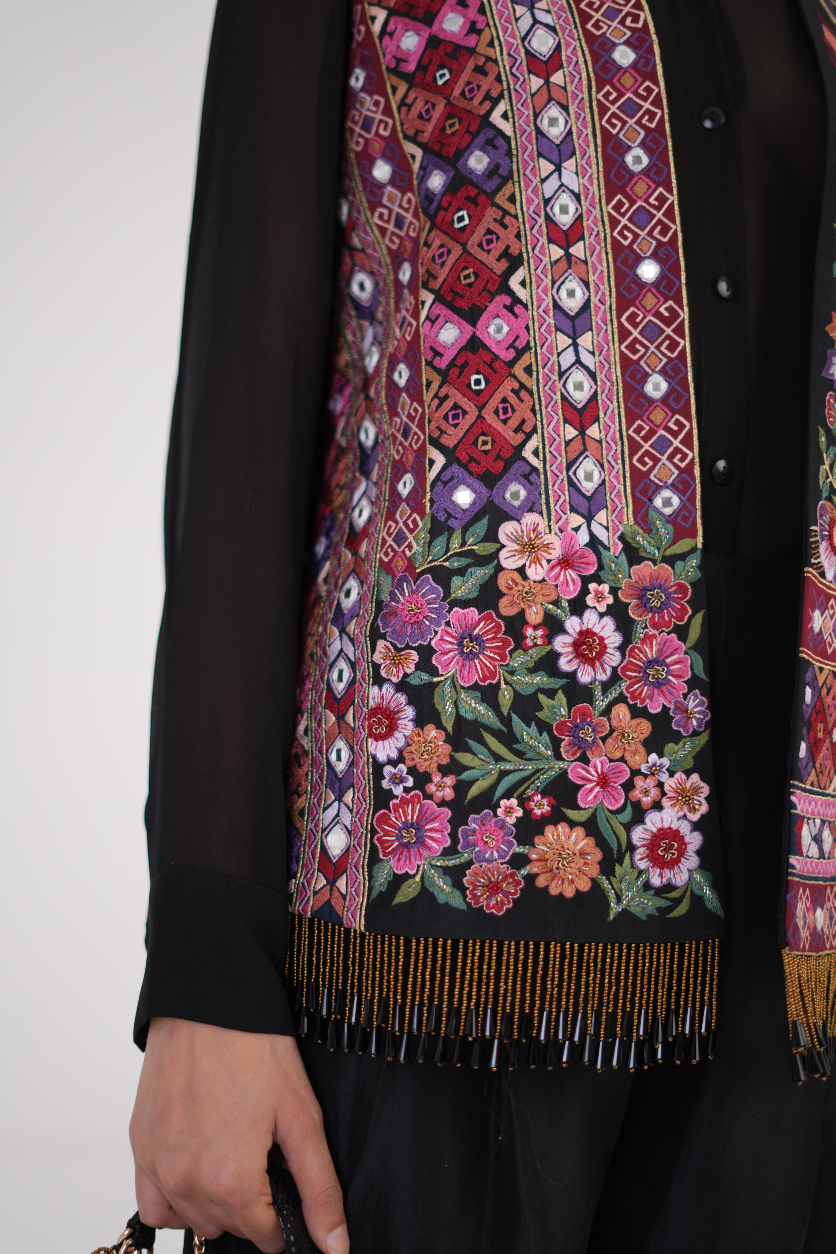 Opulent Embroidered Waistcoat Set