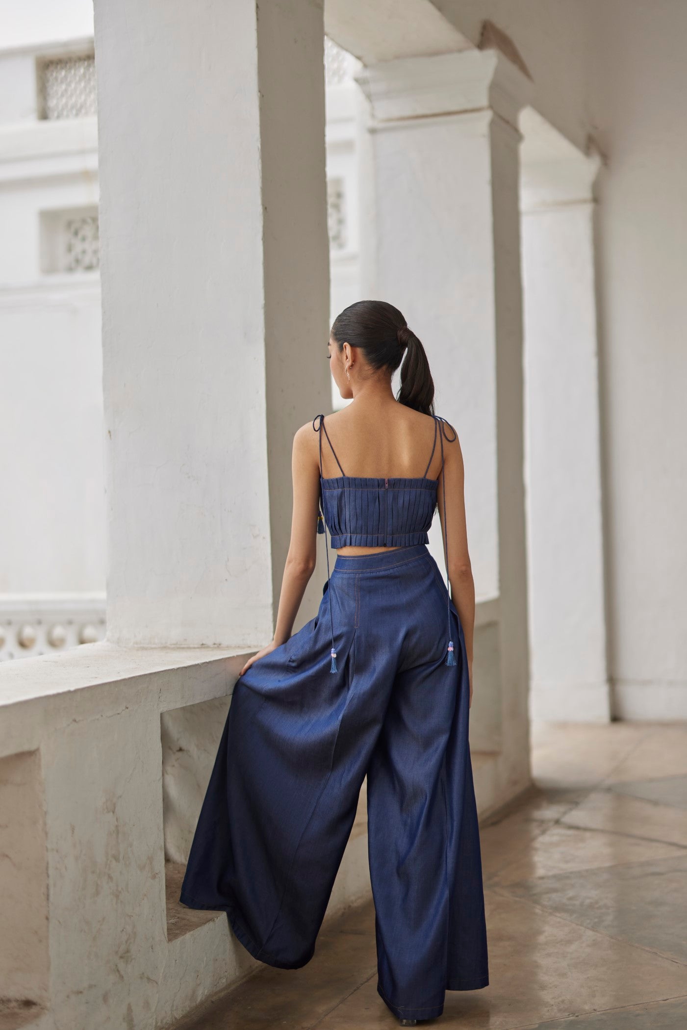 Women Clothing Denim Buda Embroidered Jacket pants bustier