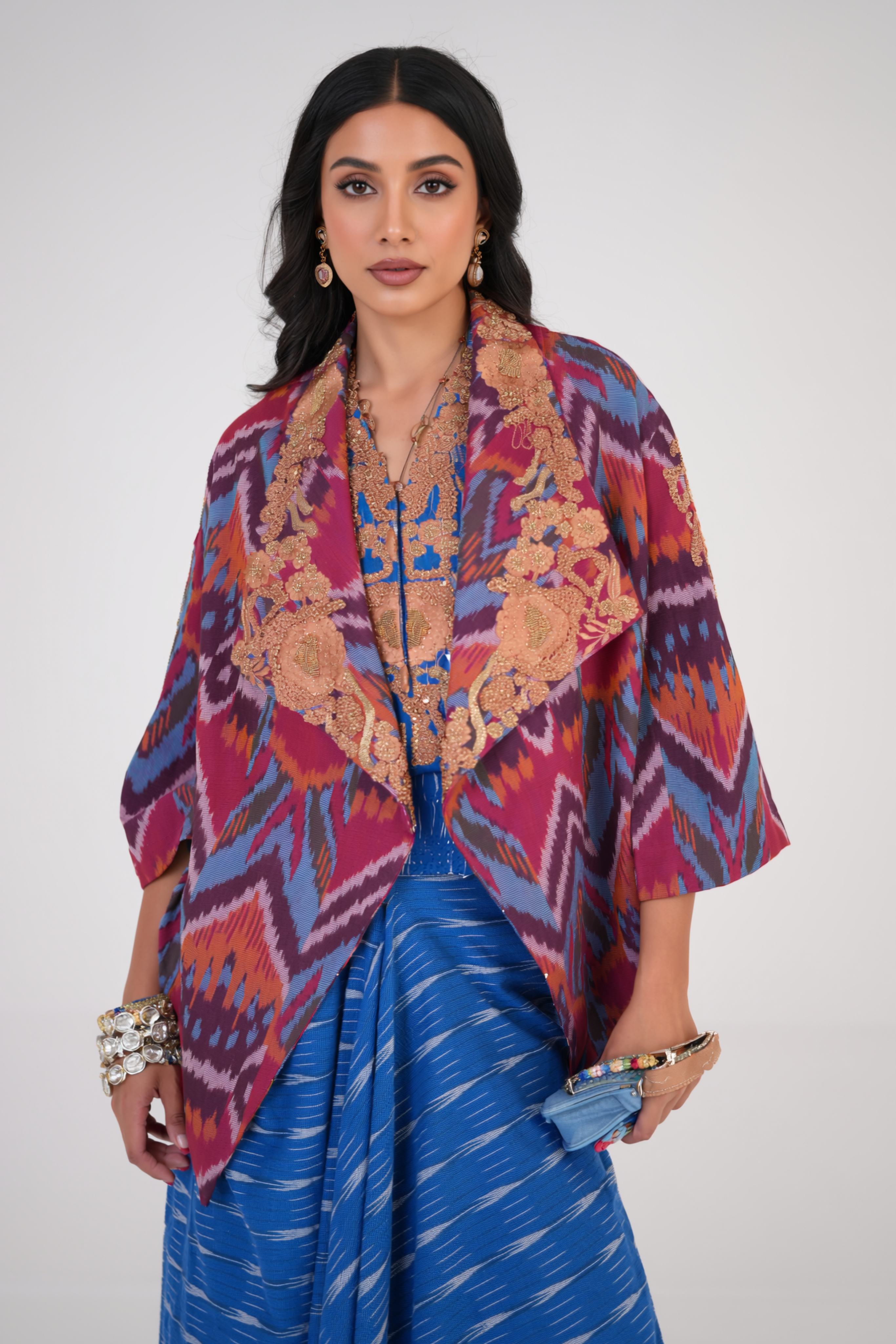 Crafted Grace Cape and Skirt Set