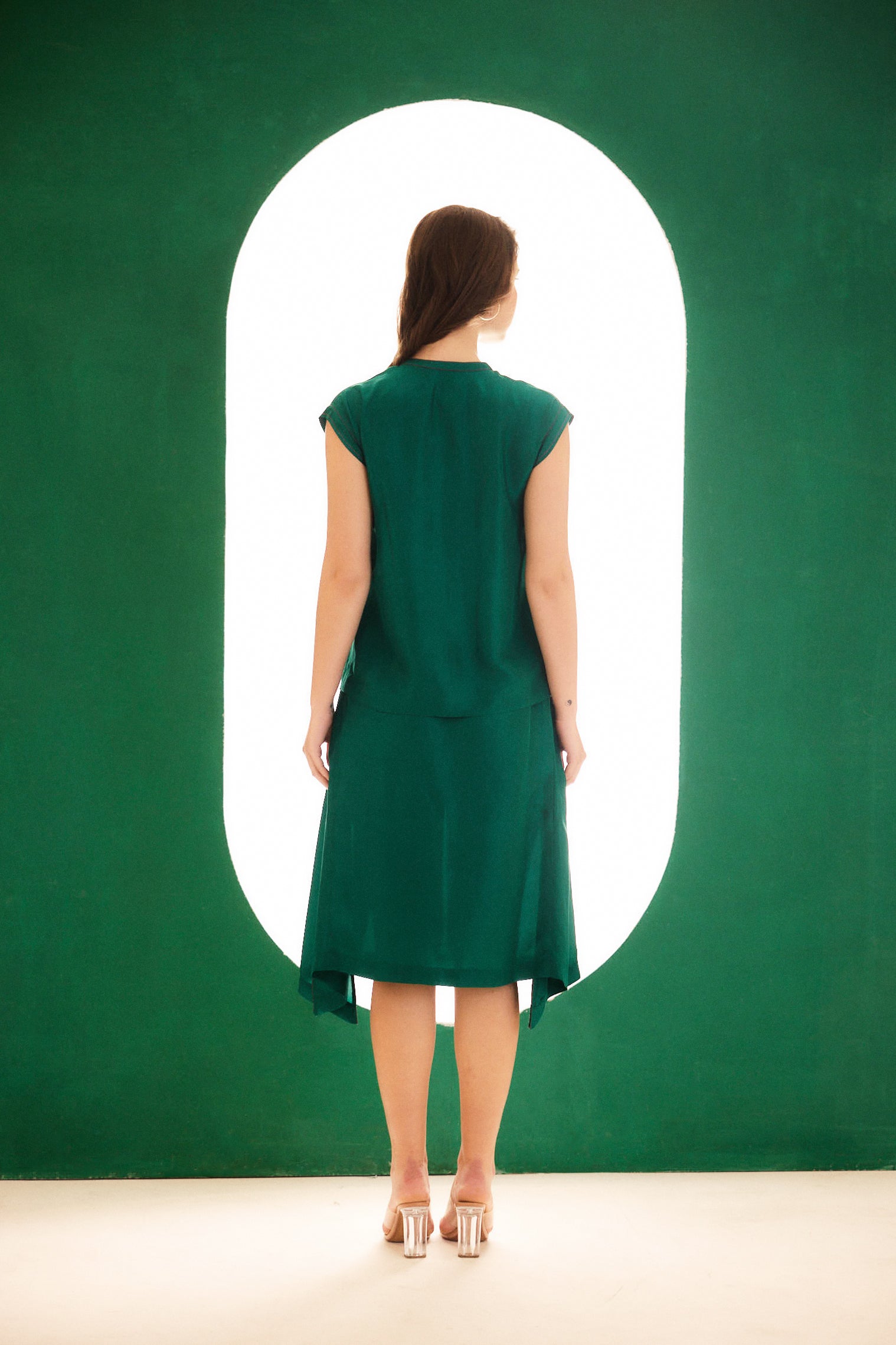 Emerald Green Visionary Skirt Set