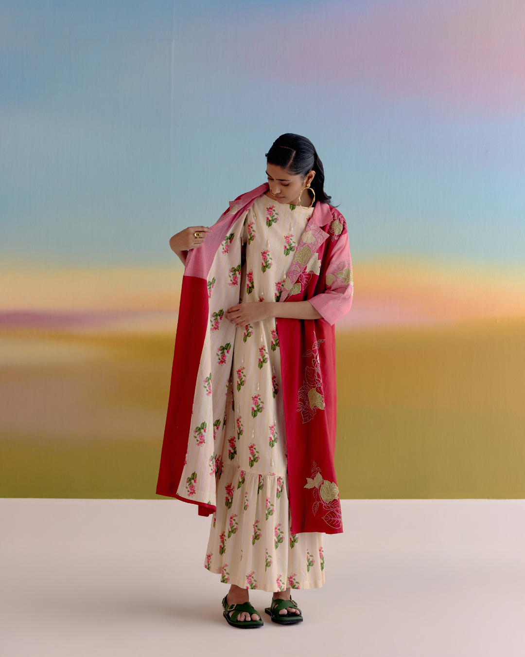 floral muse cotton jacket