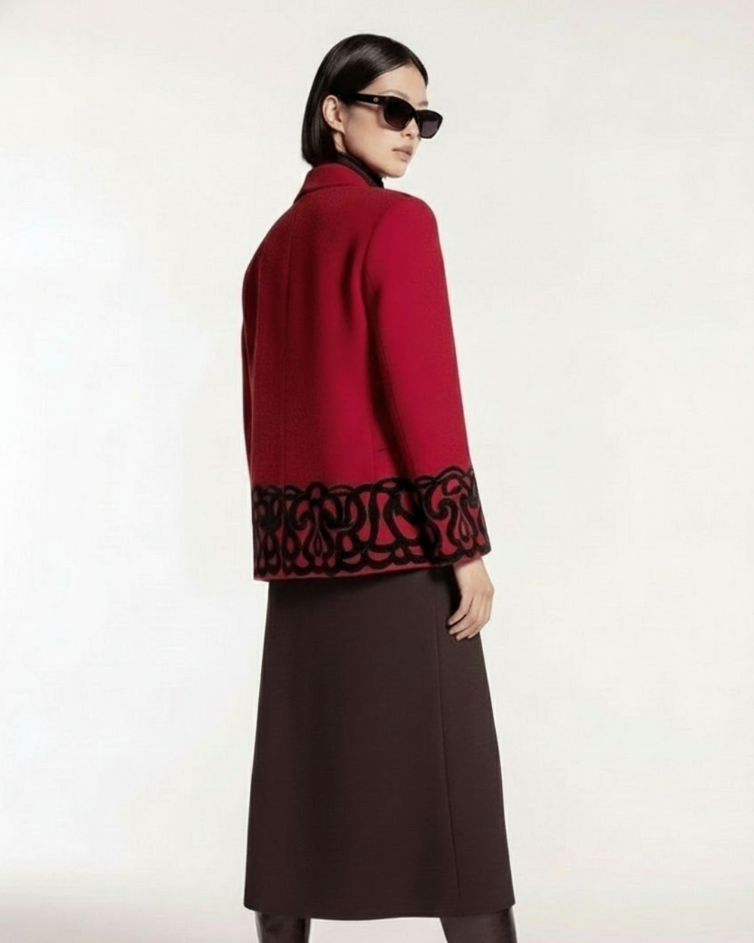 EMILY RED WOOL JACKET