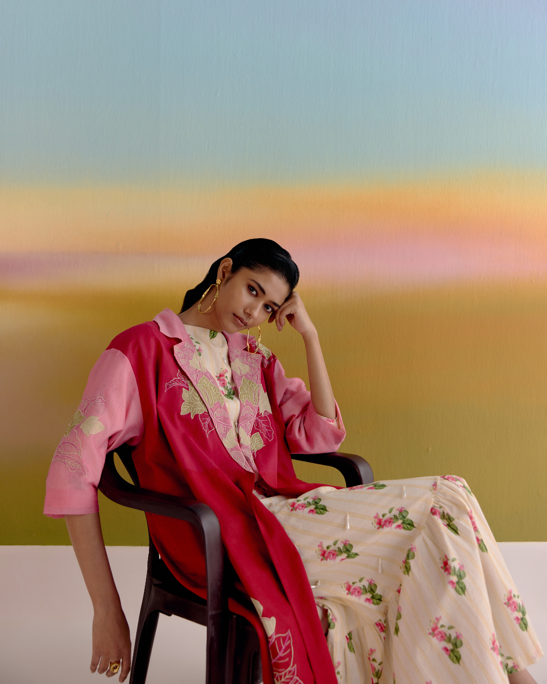 floral muse cotton jacket