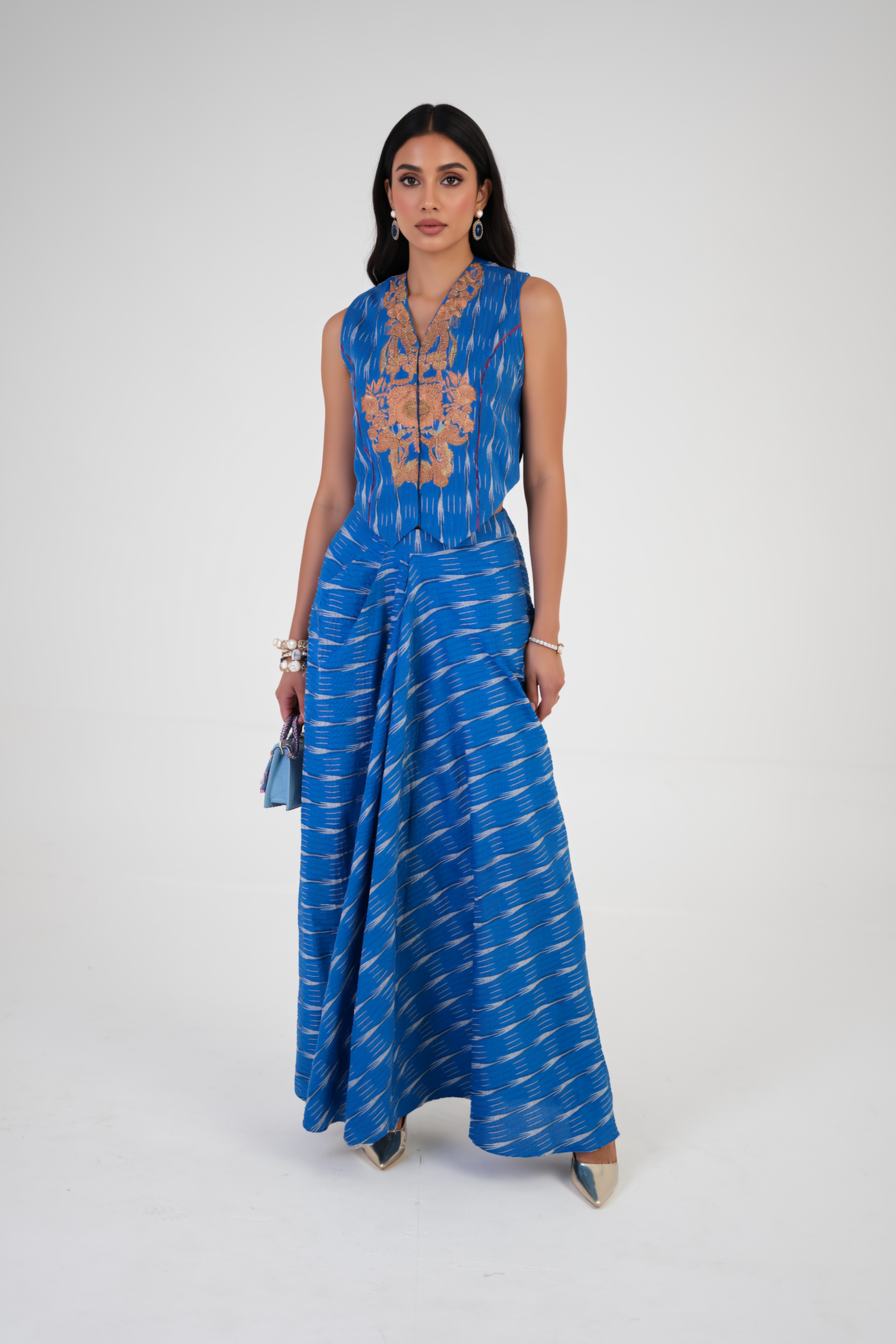 Crafted Grace Cape and Skirt Set