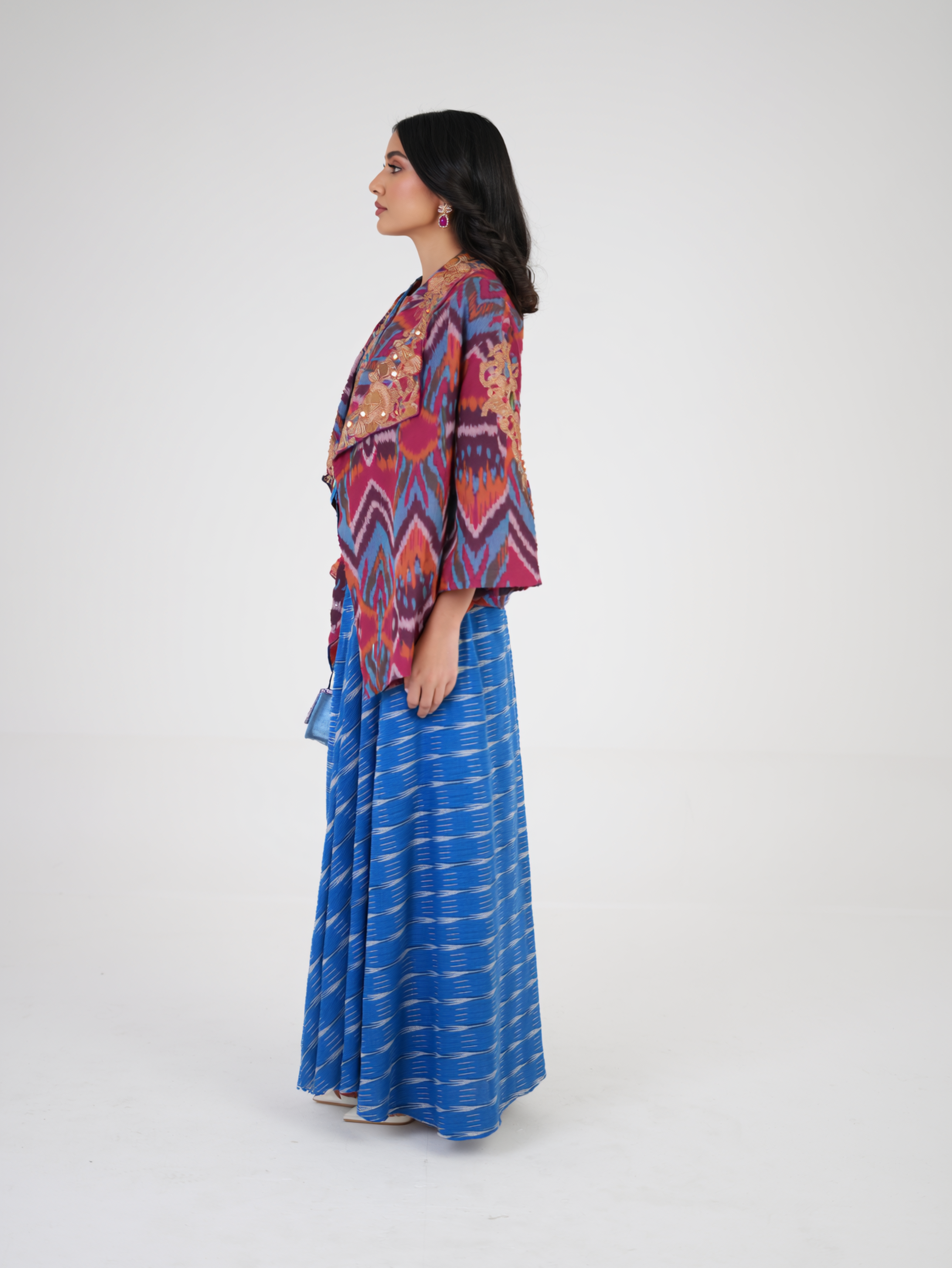 Crafted Grace Cape and Skirt Set