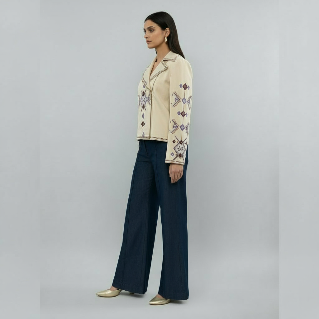 Folk impressions statement jacket