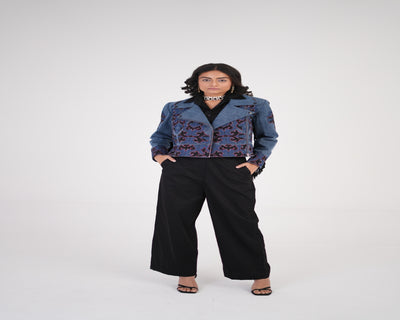 Artful Denim Biker Jacket