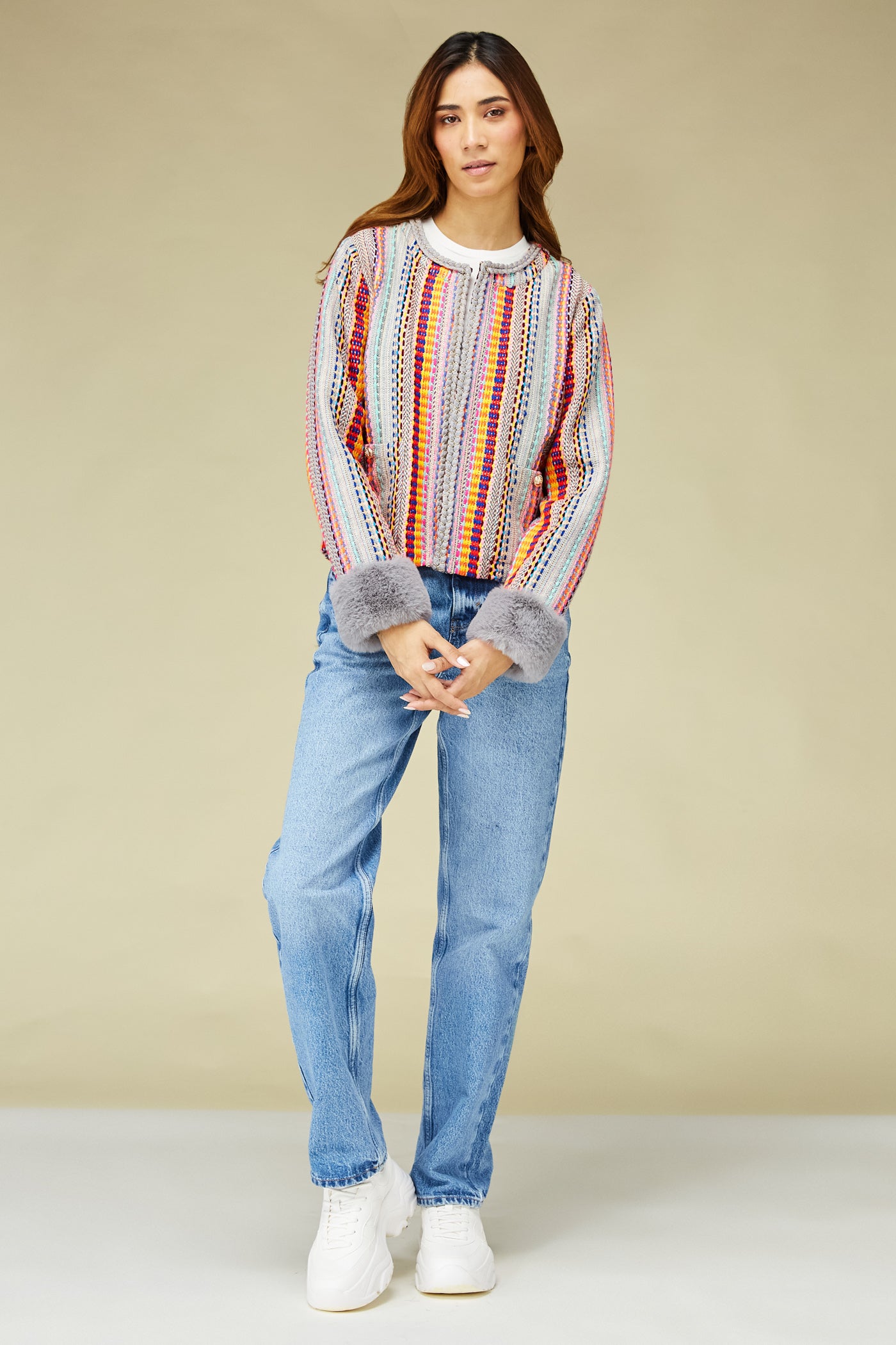 Multicolour Happy Stripe Jacket