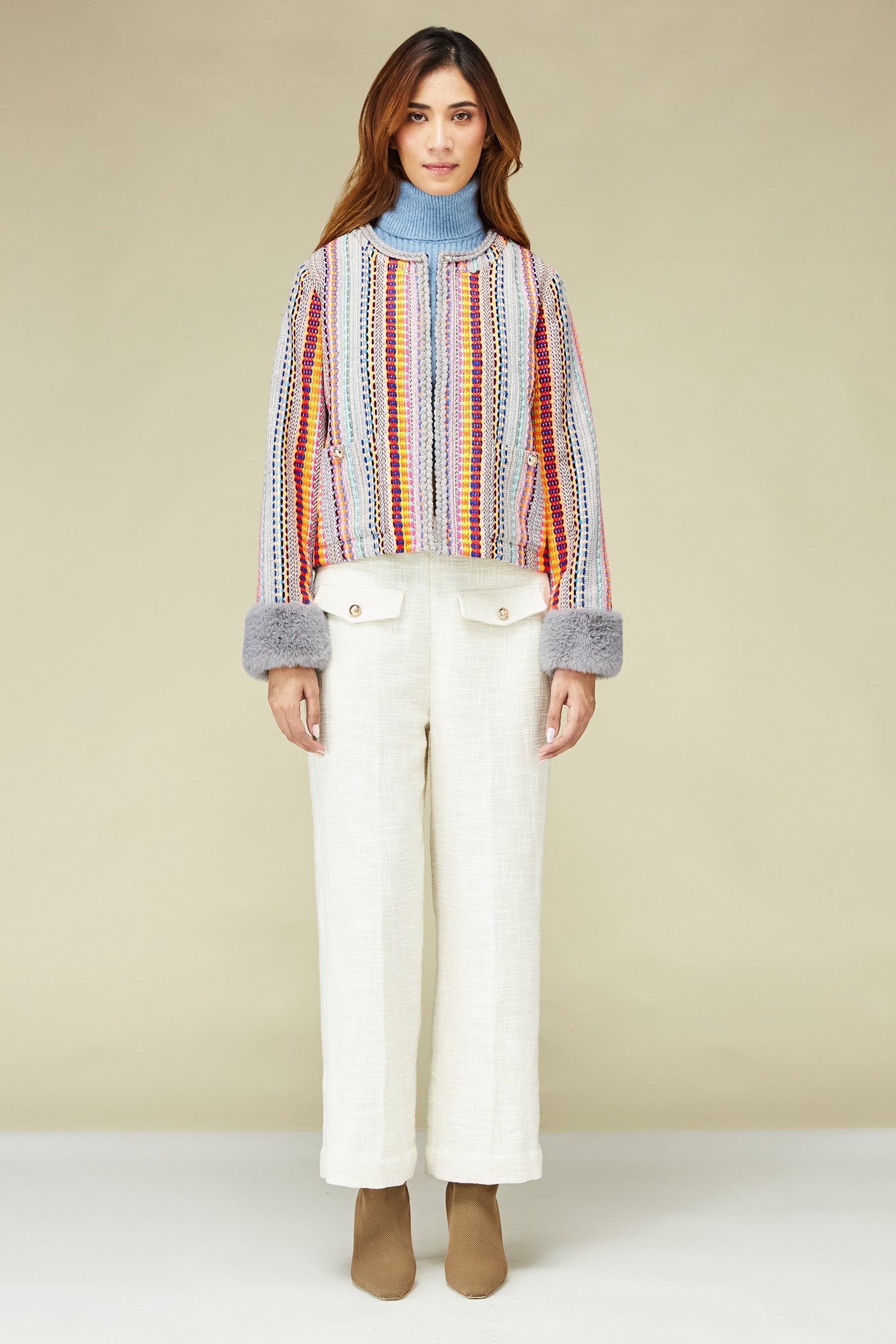 Multicolour Happy Stripe Jacket