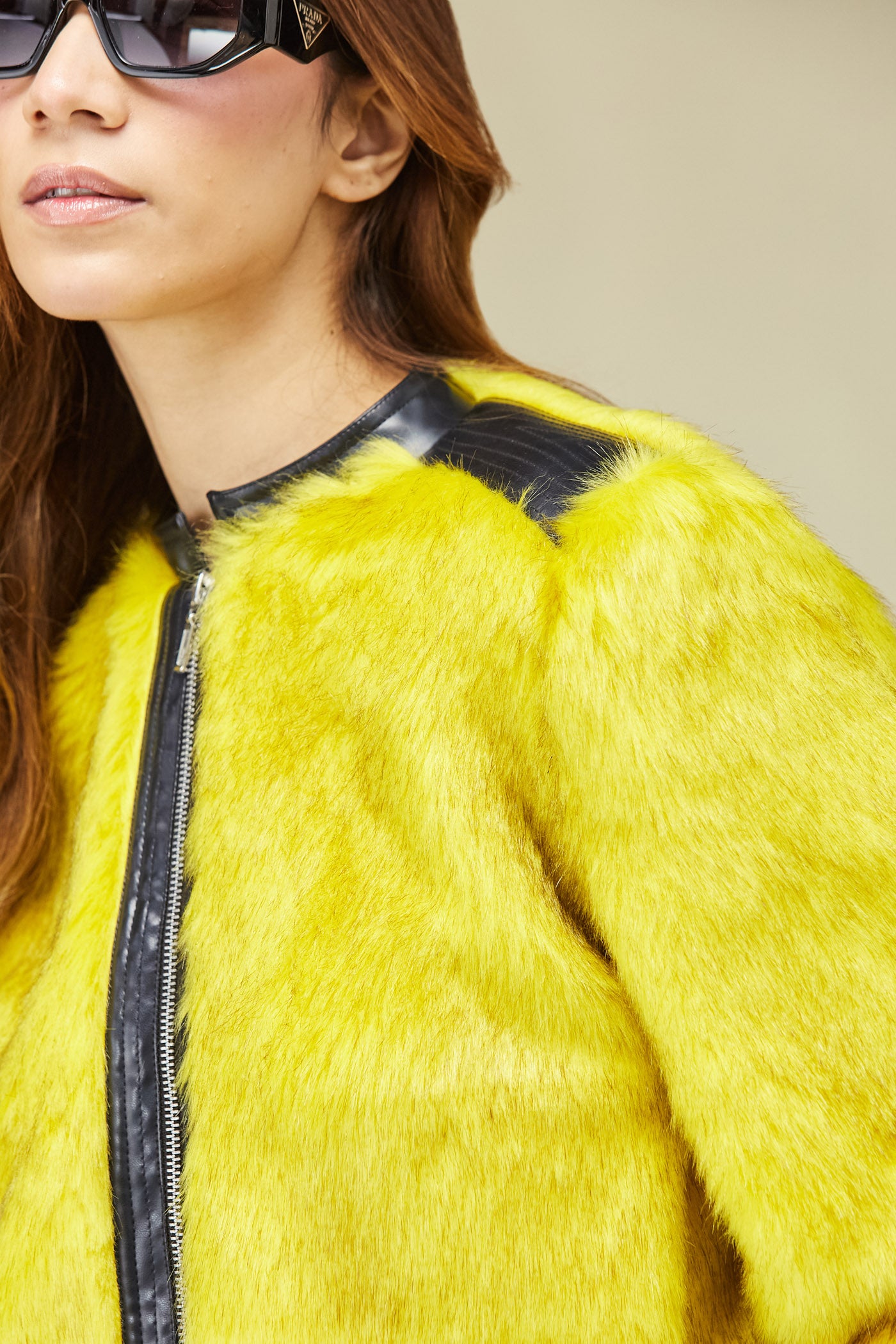 Canary Fur Jacket, Yellow Canary Fur Jacket, BeTrue, Be True