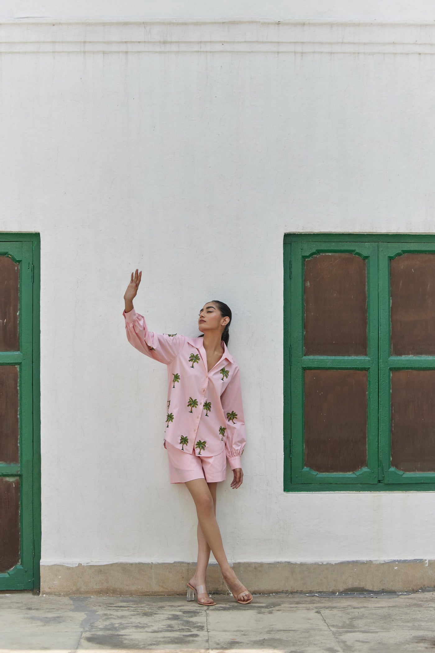 Peach Banana Shirt & Shorts Set