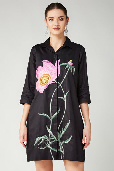 Pink Poppy shirt dress