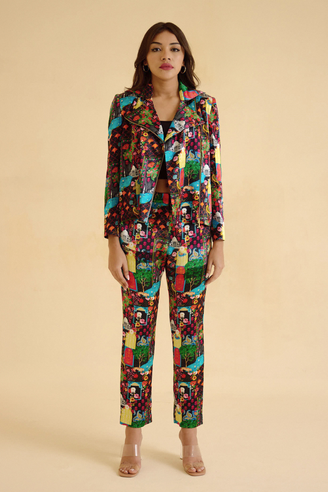 My India Print Blazer