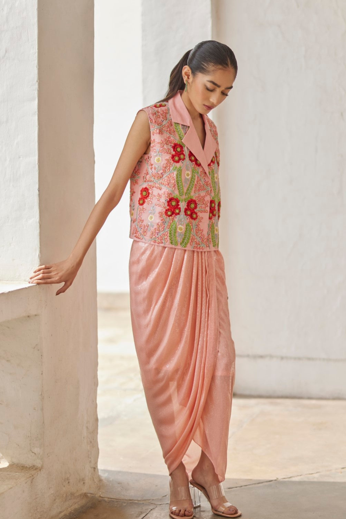 Peach Garden Waistcoat