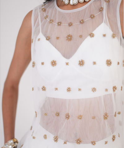 Silk Wave Palazzo Pant