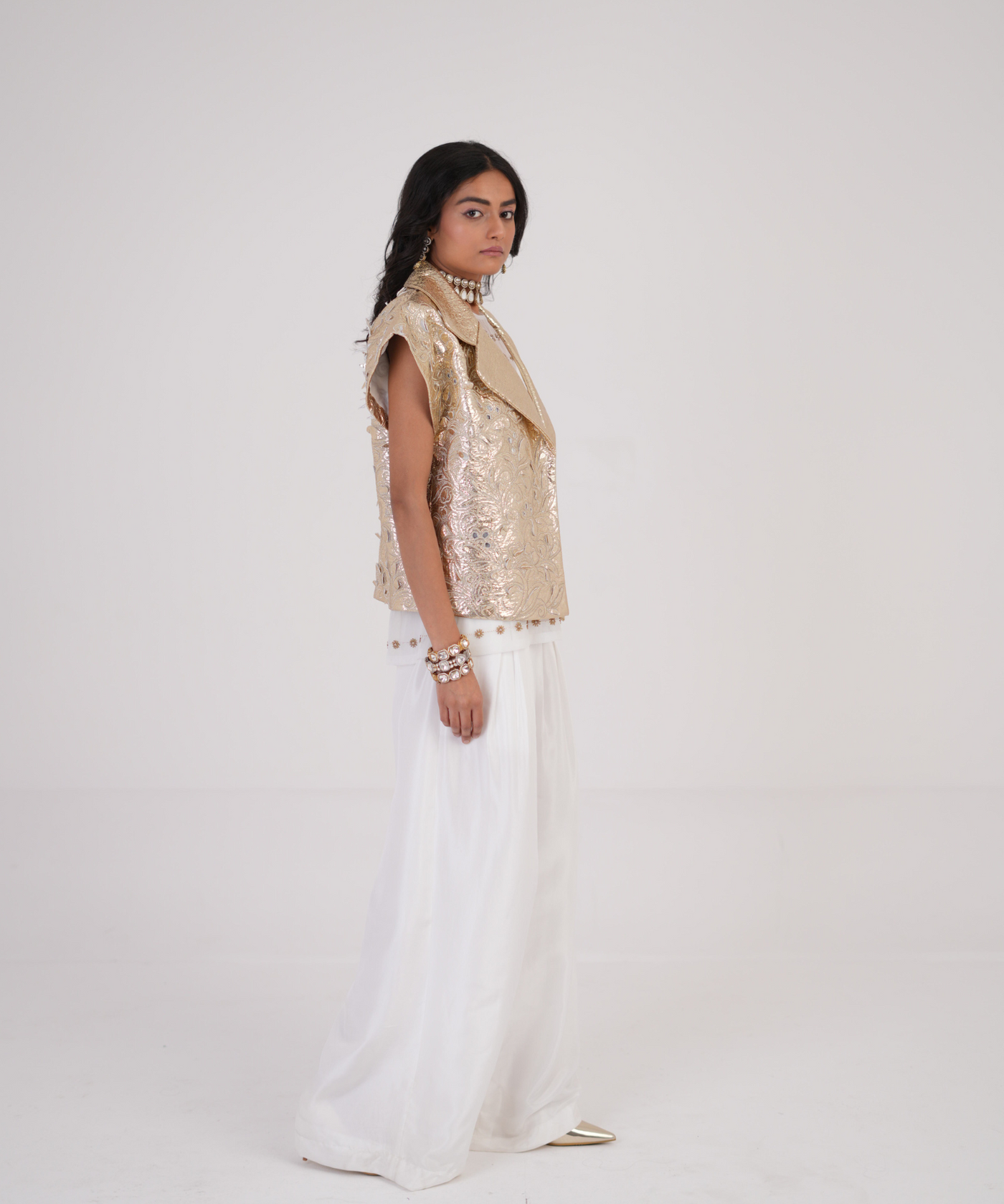 Silk Wave Palazzo Pant