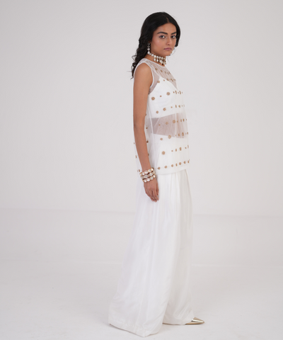 Silk Wave Palazzo Pant