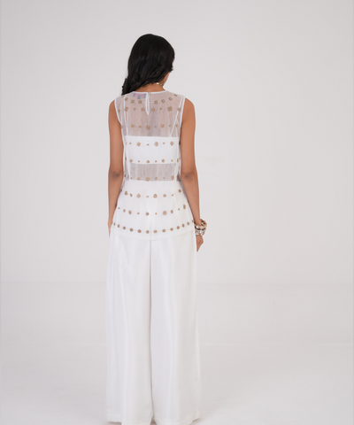 Silk Wave Palazzo Pant