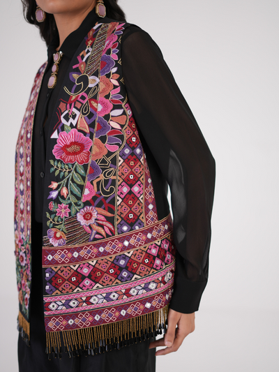 opulent silk pleated pants