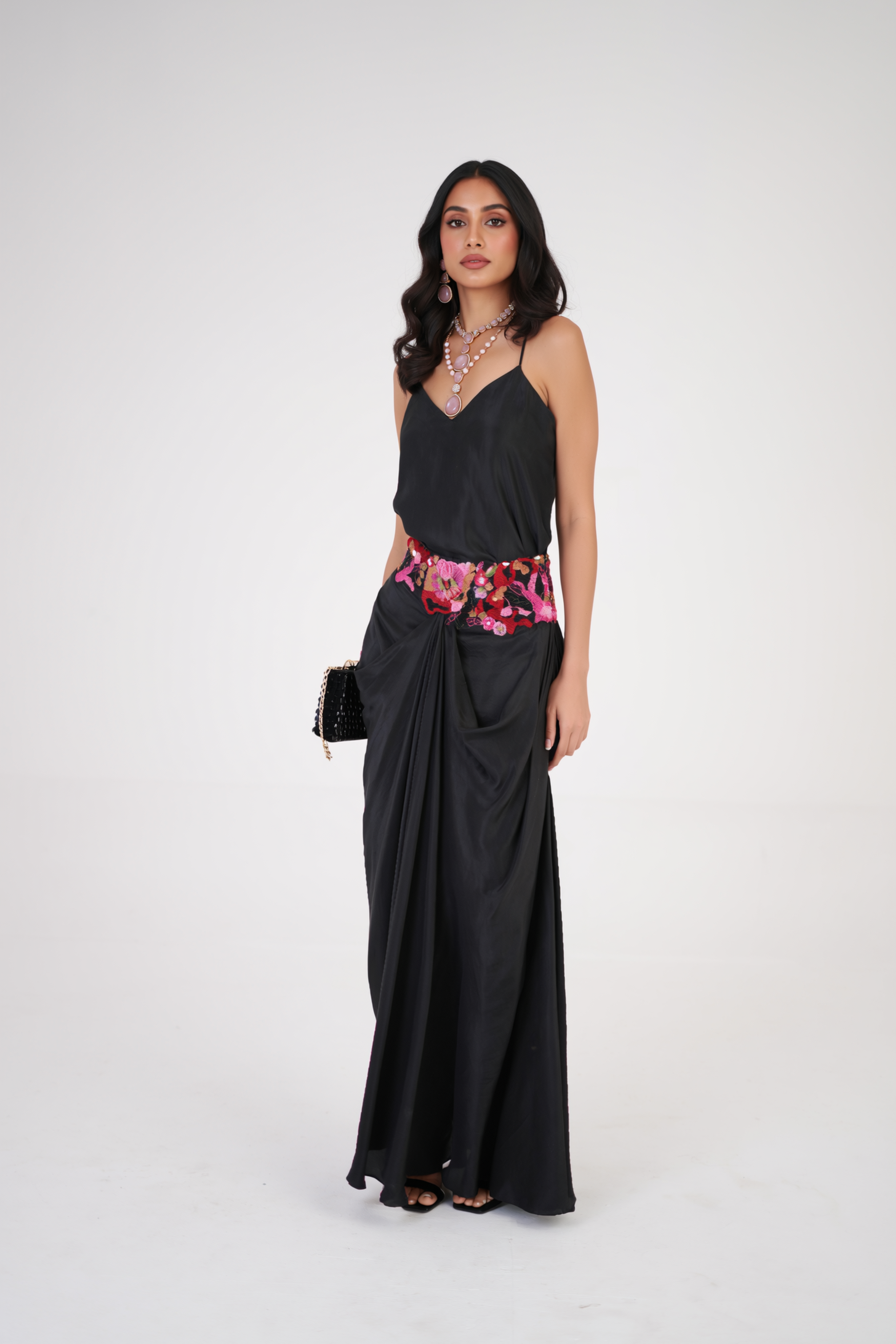 Embroidered Muse Jacket & Skirt Set