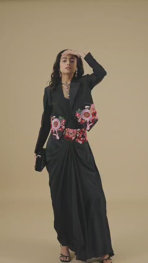 Embroidered Muse Jacket & Skirt Set