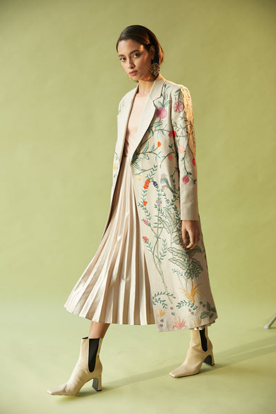 Retro Floral Trench